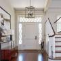 T&A Farmhouse 4-Light Chandelier Foyer Light Fixtures, Rectangle Entryway Chandeliers Industrial Square Cage Chandelier Kitchen Island Lighting for Dining Rooms Stairway Bedroom Living Room