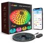 MINGER RGBIC LED Strip Lights, Music Sync Bluetooth Lights with Phone App Control and 5050 LEDs, Water Resistant for Party, Room, Bedroom, TV, Gaming, 16.4ft