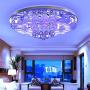 Modern K9 Crystal Luxury Ceiling Lamp Chandelier Modern Flush Mount LED Pendant Lighting 6 Color Light Gradient Mode for Dining Room Bathroom Bedroom Livingroom (Dia 31.5/80cm)