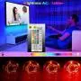 LED Strip Lights, SNIMICS 50FT/15M Music Sync RGB LED Strip 5050SMD Color Changing Rope Lights Flexible Tape Light Kit Bluetooth Controller+ 44 Key Remote LED Lights for Bedroom Home Party