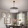 Modern Crystal Chandelier Pendant Ceiling Lamp Crystal Lighting Fixture for Dining Room, Living Room (5 Lights)