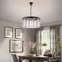 Modern Crystal Chandelier Pendant Ceiling Lamp Crystal Lighting Fixture for Dining Room, Living Room (5 Lights)