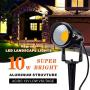 LED Landscape Lights Low Voltage 12V AC/DC 10W Warm White Outdoor Spotlights IP66 Waterproof for Garden Pathway-8pack