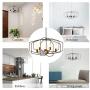 SAFEPLUS Foldable Pendant Lighting, Industrial Vintage Metal Spherical Rustic Chandelier Hanging Cage Globe Ceiling Light Fixture for Kitchen Island Dining Room Bedroom Farmhouse Entryway Foyer