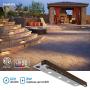 LEONLITE 8-Pack 12 Inch LED Hardscape Paver Light, 3W Low Voltage, Retaining Wall Lights Outdoor, IP65 Waterproof, Soft White 2700K, Clear Lens, 40,000 Hours Lifespan