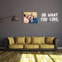 Neon Light Sign Do What You Love Real Glass Handmade 12 x 9.8'' …