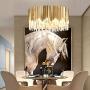 Modern K9 Crystal Chandelier,Raindrop Chandelier Lighting,Flush Mount Led Ceiling Light Pendant Lamp for Dining Room Bathroom Bedroom Livingroom