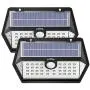 LITOM Solar Lights Outdoor, 40 LED Wireless Wide Angle Motion Sensor Light, IP65 Waterproof Security Solar Light, Three Working Modes for Front Door-2 Pack