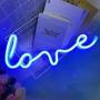 iceagle Love Neon Signs for Wall Decor,USB or Battery Decor Light,Neon Light for Bedroom,LED Neon Decorative Lights for Christmas,Party,Girls Living Room(Blue)