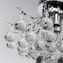 Chandelier Modern K9 Crystal Raindrop Chandelier Lighting Flush Mount LED Ceiling Light Fixture for Dining Room Bathroom Bedroom Livingroom Pendant Lamp 11''H 16''W