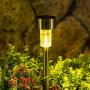 Sowsun Solar Pathway Lights Outdoor ,Solar Powered Landscape Garden Lights for Pathway ,Lawn, Patio, Yard,Path,Walkway Decoraiton-12 Pack(warm white)