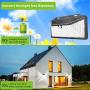 YUNNI Solar Lights Outdoor, Solar Motion Sensor Lights Outdoor, 3 Lights Mode with 270°Illumination Range102LED IP65 Waterproof Wireless Wall Light for Garden, Yard,Street ( 2 Pack)