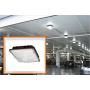 CYLED 65W LED Canopy Light Industrial Waterproof Explosion-Proof Outdoor High Bay Balcony Car Park Lane Gas Station Ceiling Light Equivalent 250W HID / HPS 6500 Lm 5500K DLC Qualified Pack of 2