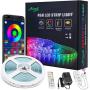 Led Light Strips Bluetooth 16.4ft RGB LED Strip Lights 16 Million Colors with Bluetooth Music Mobile APP Control, Led Strip for Home, Bedroom, Kitchen,TV, Party, DIY Decoration,Non-Waterproof