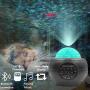 Star Night Light Projector, Vinkki Nebula Galaxy Projector LED Star Light Ocean Wave Projector with Bluetooth Speaker for Baby Kids Bedroom Party Home Holidays Night Light Ambiance