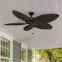 Honeywell Palm Island 52-Inch Tropical Ceiling Fan, Five Palm Leaf Blades, Indoor/Outdoor, Damp Rated, Bronze