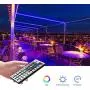 Led Strip Lights RGB Color Changing P511S 16.4ft 300 LEDs 5050 Color Changing Waterproof Flexible Led Lighting Kit with 44 Keys IR Remote Controller