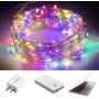 8 Modes String Lights 32.8 FT/10M 100LEDS Fairy String Lights USB Powered Remote Control for Wedding Home Parties Christmas Holiday Decoration(Warm White & Colorful )