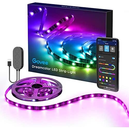 Govee Rgbic Led Strip Lights, 6.56 Feet Tv Led Backlights with App Control and Music Mode, USB Powered