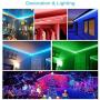 LED Strip Lights,32.8ft RGB 300LEDs Waterproof Light Strip Kits with infrared 44 Key, Suitable for Room,TV, Ceiling, Cupboard Bar Home Decoration