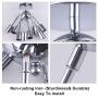 CLAIRDAI Sputnik Chandeliers Modern Rustic Flush Mount Ceiling Light Fixtures Industrial Vintage Starburst Chandelier E26 Base for Kitchen Bedroom Living Room Dining Area (Chrome 8-Light)