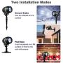Tangkula Christmas Snowflake LED Projector Lights, Rotating Snowfall Projection with Remote Control, Outdoor Landscape Decorative Lighting for Christmas, Holiday, Party, Wedding, Garden, Patio