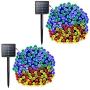Vmanoo Solar Christmas Lights 72ft 22m 200 LED 8 Modes Solar Fairy String Lights for Outdoor, Gardens, Homes, Wedding, Christmas Party, Waterproof (Multi-Color)