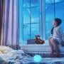 SUSSURRO Silicone Night Light for Kids, Portable Color Changing Glow Led Cute Snowman Lamp Soft Touch Light for Bedroom(Smile Snowman)