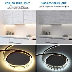 COB LED Strip Lights Warm White 3000K,PAUTIX 24ft/7.5m Super Bright Flexible CRI90+ LED Tape, DC24V for Kitchen Home DIY Lighting Projects(Power Supply Not Included)