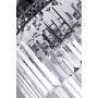 Flush Mount Crystal Chandelier Modern/Contemporary Ceiling Light Pendant Light for Dining Room, Living Room (6 Lights-Flush Mount)