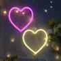 Heart Neon Signs for Wall Decor,USB or Battery Decor Light,Neon Light for Bedroom,LED Neon Decorative Lights for Christmas,Party,Girls Living Room(Pink)