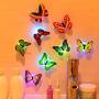 TAKSON LED Butterfly Decoration Night Light 3D Butterfly Sticker Wall Light for Garden,Backyard,Lawn,Party,Festive(12PCS)