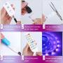 Led Light Strips Bluetooth 16.4ft RGB LED Strip Lights 16 Million Colors with Bluetooth Music Mobile APP Control, Led Strip for Home, Bedroom, Kitchen,TV, Party, DIY Decoration,Non-Waterproof