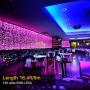 RGB LED Strips Lights Kits 12V Color Changing Strip Lighting with Remote Rope Light for Room, Bedroom, Home, Kitchen Cabinet, Christmas, Party Decoration, Non-Waterproof (16.4FT/5M-RGB)