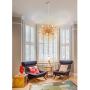 Jaycomey Firework Chandeliers with 8 Lights,Modern Rose Gold Pendant Lighting,Stanless Steel Ceiling Light Fixtures Wrought Aluminum Pendant Lamp for Bedroom Living Room,Dia19.6 Inch