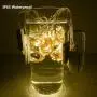 LED Fairy String Lights, 30 Pack 20 LED Micro Starry Lights Waterproof Silver Wire Battery Operated Lights Twinkle Star Lights Bottle Lights for Bedroom Garden Party Xmas (Warm White)