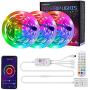 Smart WiFi LED Strip Lights,RGB Light Works with Alexa,Google Home Brighter 5050 LEDs,16 Million Colors, App Controlled Music Light Strip Color Changing led Strip Lights for Bedroom,Kitchen,TV, Party