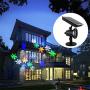Solar Powered LED Laser Projector Moving Snowflake Disco Light Waterproof Christmas Stage Lights Outdoor Garden Landscape Lamp for Patio, Garden, Halloween, Xmas, Holiday, Wedding, Party
