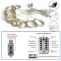 Halloween 300LED Curtain String Lights Purple Window Lights Remote Timer for Wall Backdrop Wedding Party Bedroom Garden Outdoor Indoor Decor(Purple)