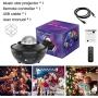 Star Night Light Projector Bedroom, MJDUO Ocean Wave Projector w/LED Starlight Cloud and Bluetooth Music Speaker As Gifts Decor Birthday Party Wedding Bedroom Living