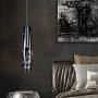 Modern Chrome Crystal Ceiling Pendant Light LED Adjustable Hanging Linear Pendant Light for Bar, Dining Room, Kitchen