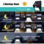 30 LED Solar Lights Outdoor,3 Optional Modes Wireless Waterproof Motion Sensor Outdoor Security Lights for Front Door, Yard, Garage, Deck (4 Pack-)