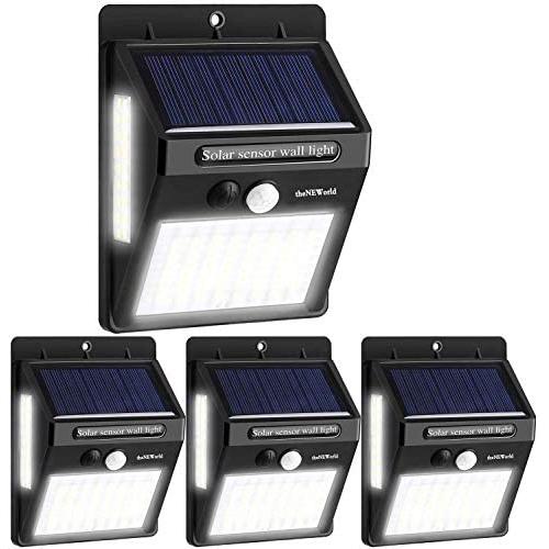 Solar Lights Outdoor 100 LED Solar Motion Sensor Wall Lights Wireless Solar Powered IP65 Waterproof Solar Security Lights for Porch Garden Yard Fence Patio Deck (4-Pack) Solar Lights Outdoor 100 LED Solar Motion Sensor Wall Lights Wireless Solar Powered IP65 Waterproof Solar Security Lights for Porch Garden Yard Fence Patio Deck (4-Pack)