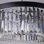 Wellmet Crystal Chandelier for Foyer Dining Room, 6 Lights Modern Crystal Pendant Light, Vintage Ceiling Lighting Fixture for Kitchen Island, Living Room, Bedroom, Hallway, W-21.65”