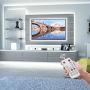 YEEMAYLUX White Led Strip Lights, 32.8ft Dimmable Under Cabinet Lighting with Protective Glue and 2 Control Methods,Timed Mode Available led Rope Light with RF Remote for Vanity Mirror,Living Room