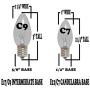 C9 Clear Christmas String Light Set - Outdoor Christmas Light String - Christmas Tree Lights - Hanging Christmas Lights - Roofline Light String - Outdoor Patio String Lights - Green Wire - 100 Foot