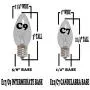 C9 Clear Christmas String Light Set - Outdoor Christmas Light String - Christmas Tree Lights - Hanging Christmas Lights - Roofline Light String - Outdoor Patio String Lights - Green Wire - 100 Foot