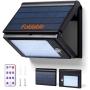 Solar Lights Outdoor, IP65 Waterproof Solar Motion Lights with 6 Mode, Solar Lights Foldable with 48 LED Super Bright Lights, Motion Sensor Security Lights for Camping Garden Patio Yard