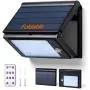 Solar Lights Outdoor, IP65 Waterproof Solar Motion Lights with 6 Mode, Solar Lights Foldable with 48 LED Super Bright Lights, Motion Sensor Security Lights for Camping Garden Patio Yard
