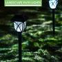 Nekepy Solar Lights Outdoor, Solar Powered Pathway Waterproof Landscape Light for Patio Walkway Driveway Garden Yard, 8 Pack